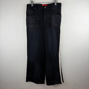 424 Black Striped Cotton Pants