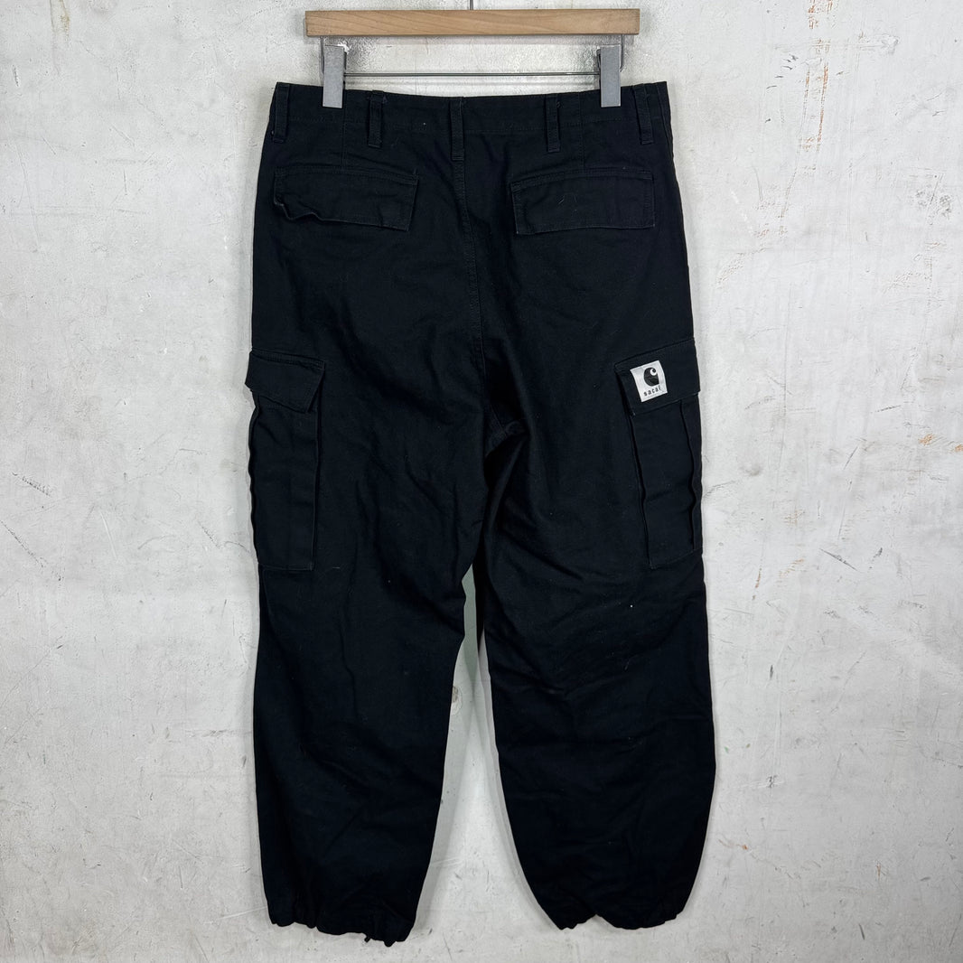 Sacai x Carhartt Black Canvas Cargos