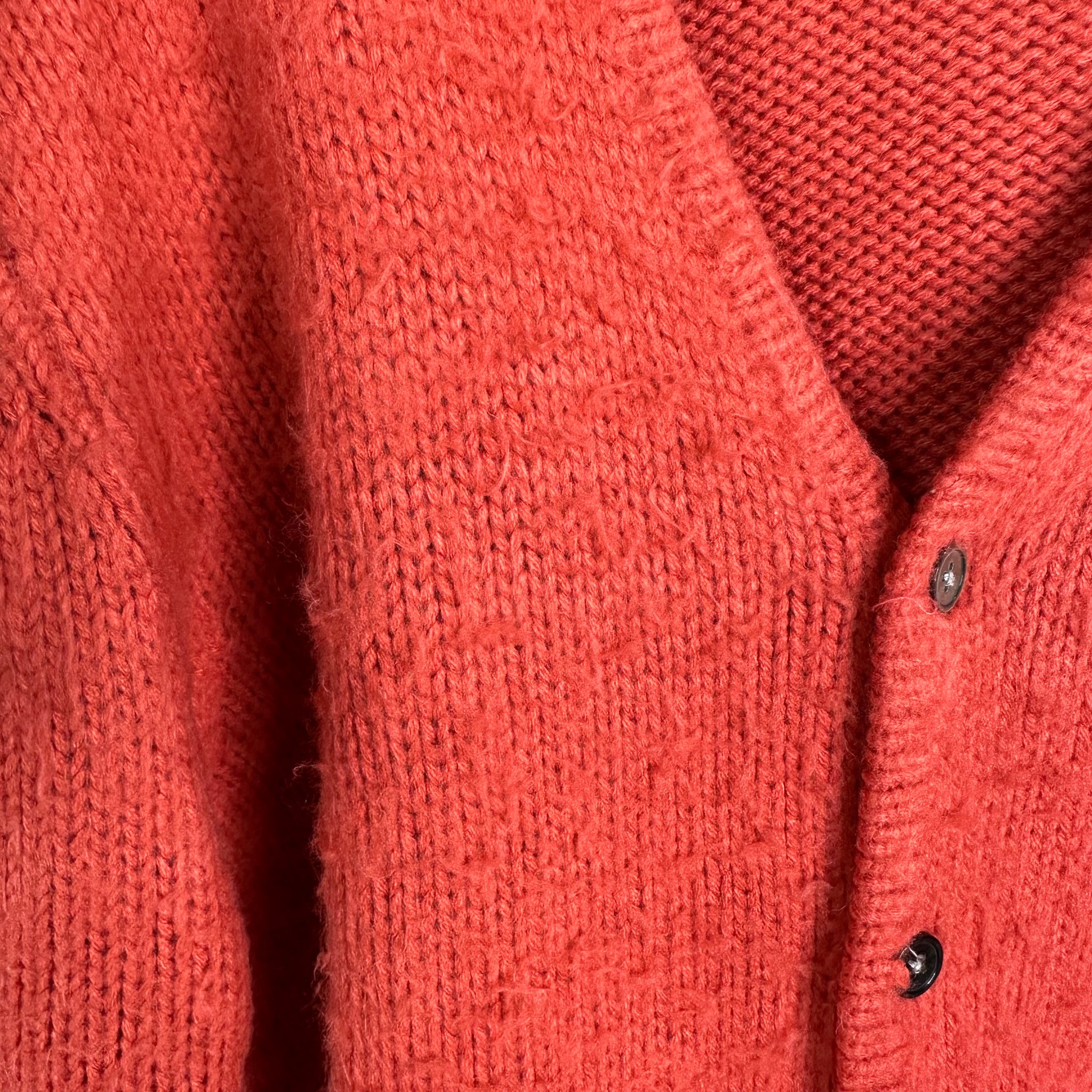 Stussy Orange Buttoned Cardigan