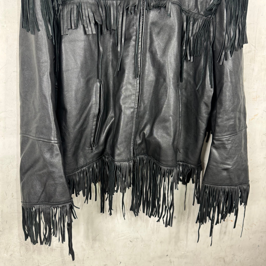 Balenciaga Leather Tassel Sample Jacket