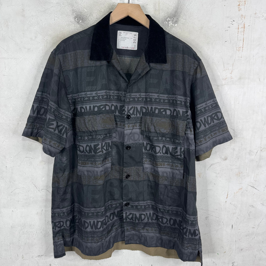 Sacai Grafitti Patterned S/S Shirt