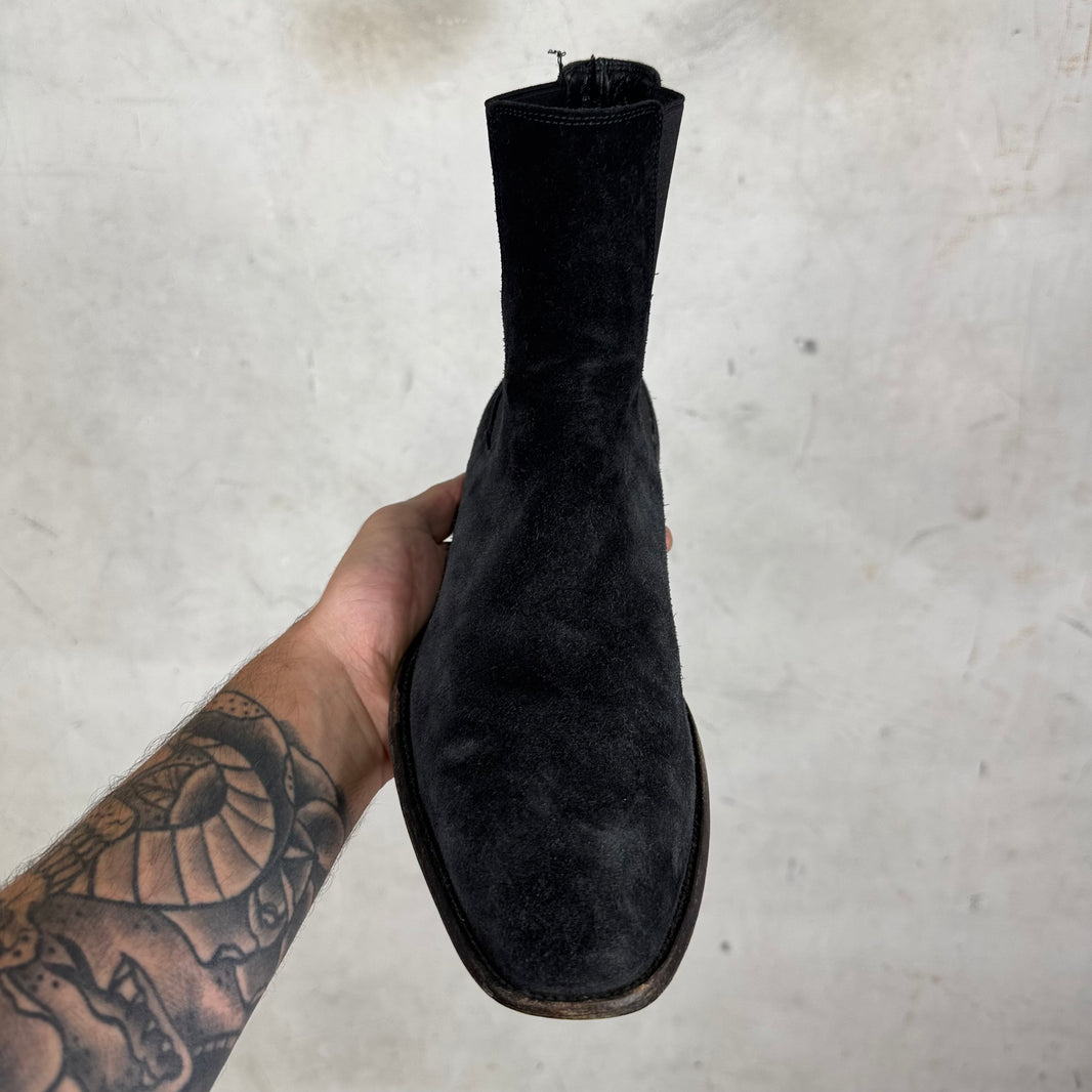 Saint Laurent Suede Chelsea Boots