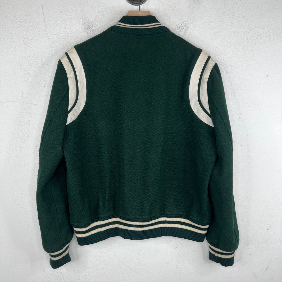 Saint Laurent Forest Green Teddy Jacket