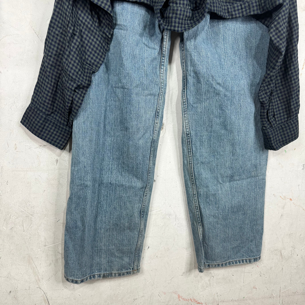 Balenciaga Flannel Attachment Jeans
