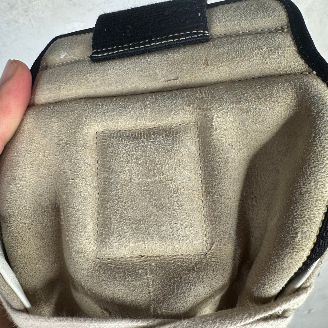 Rick Owens Gray Suede Geobaskets