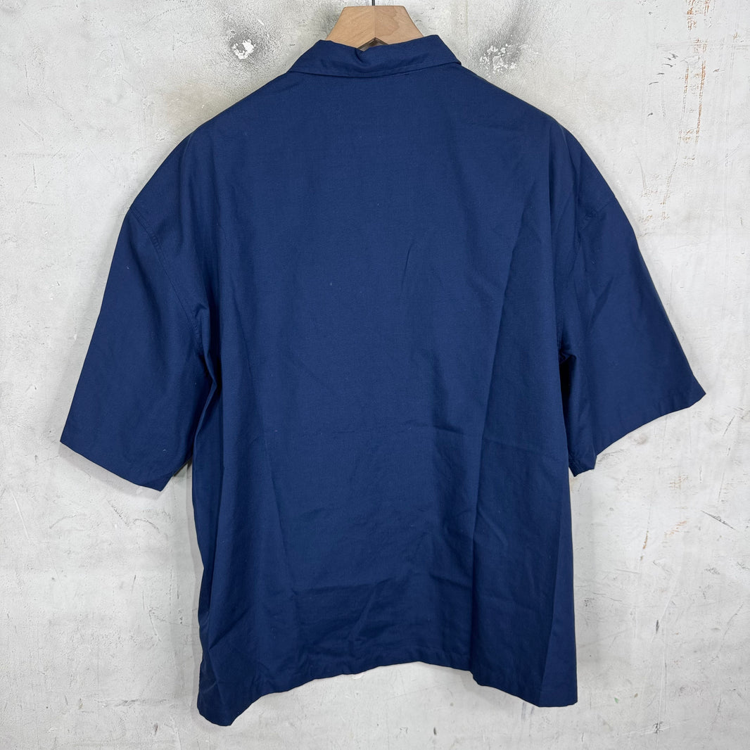 Prada Logo S/S Zipped Work Shirt