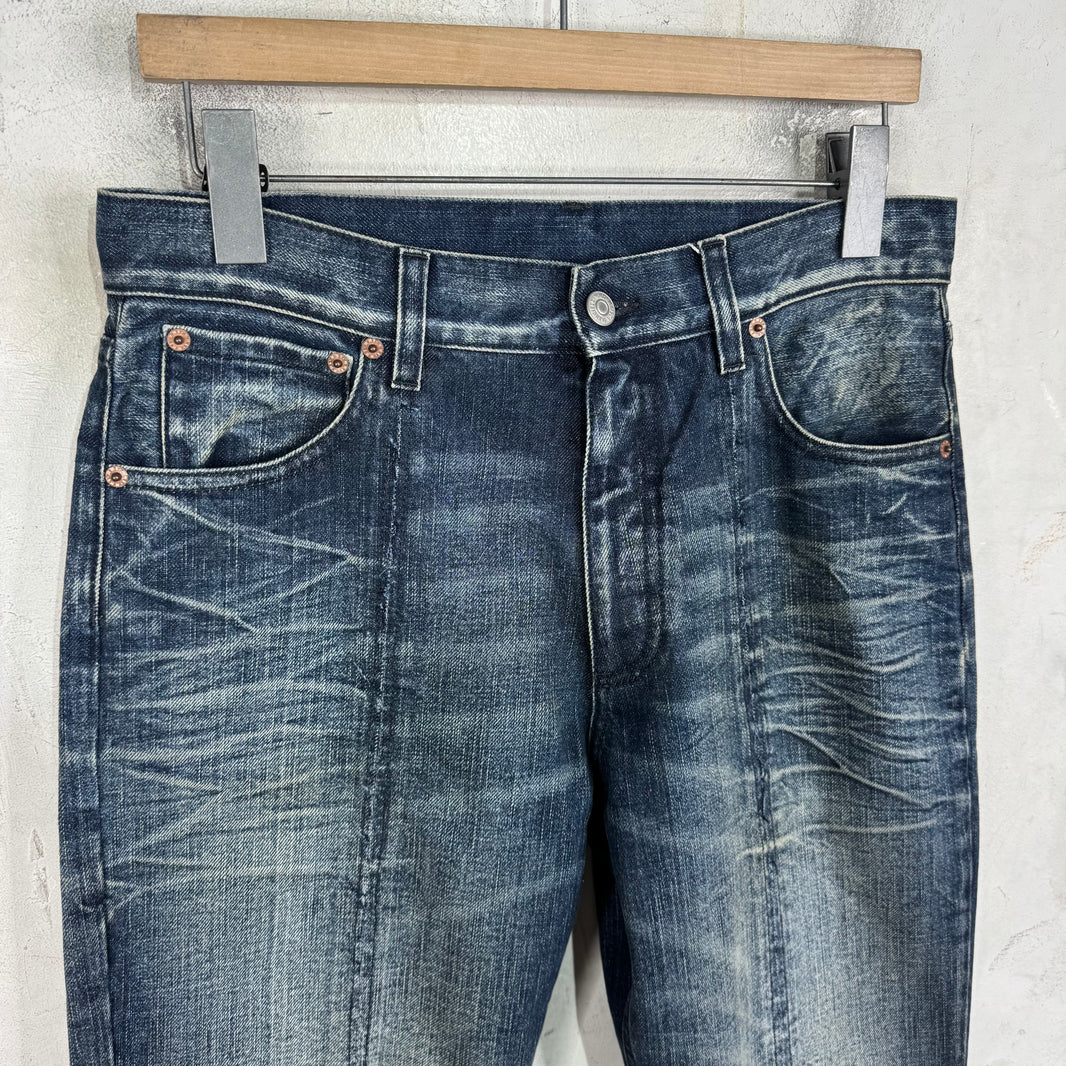 Margiela MM6 Distressed Bootcut Jeans