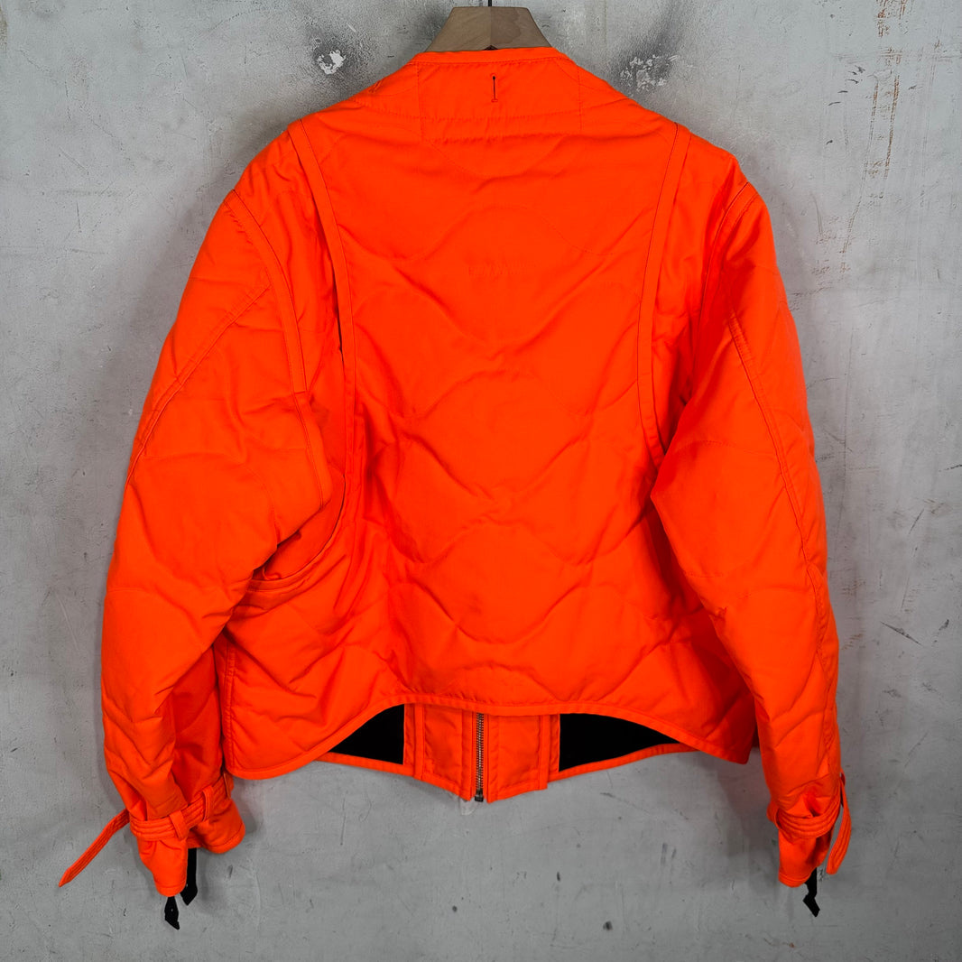 Helmut Lang Orange Military Liner Jacket