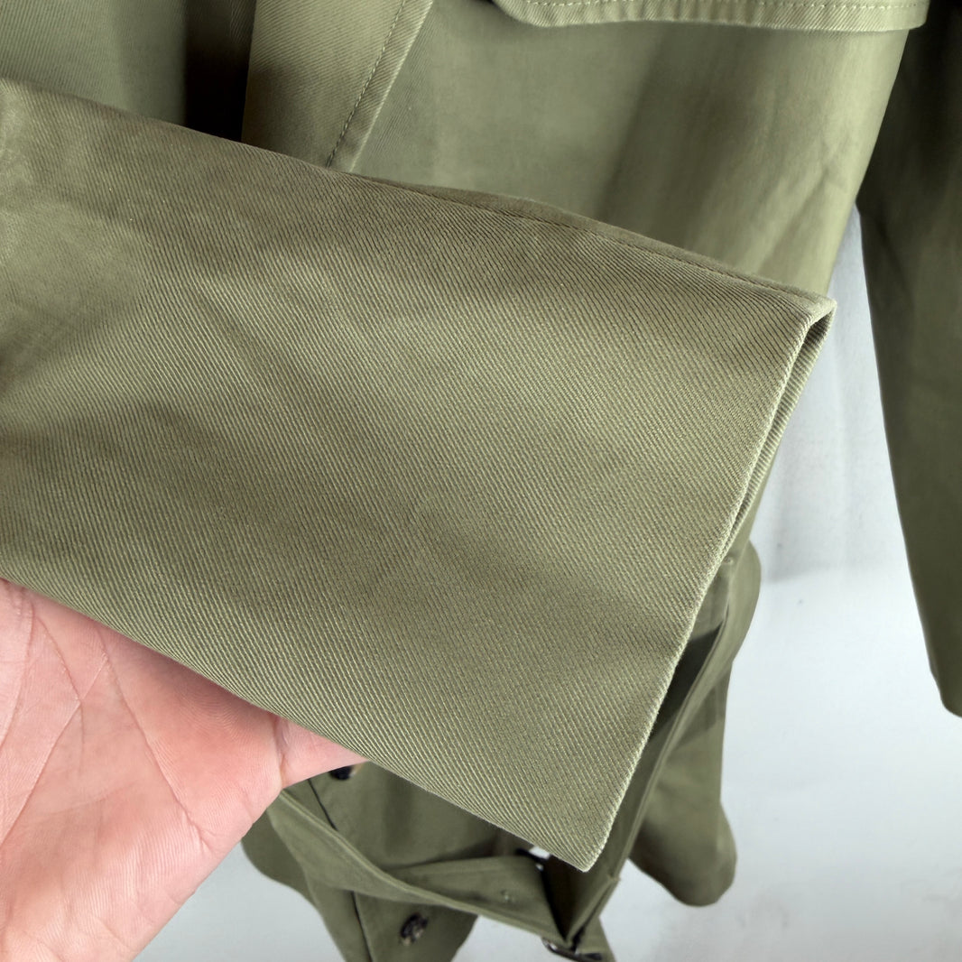 Loewe Green Fishtail Trench Jacket