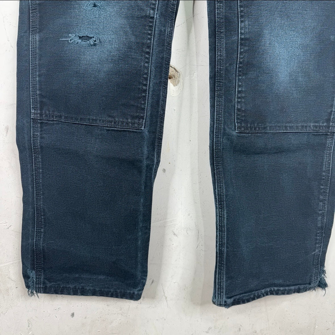 Carhartt Faded Black Smoked Double Knees