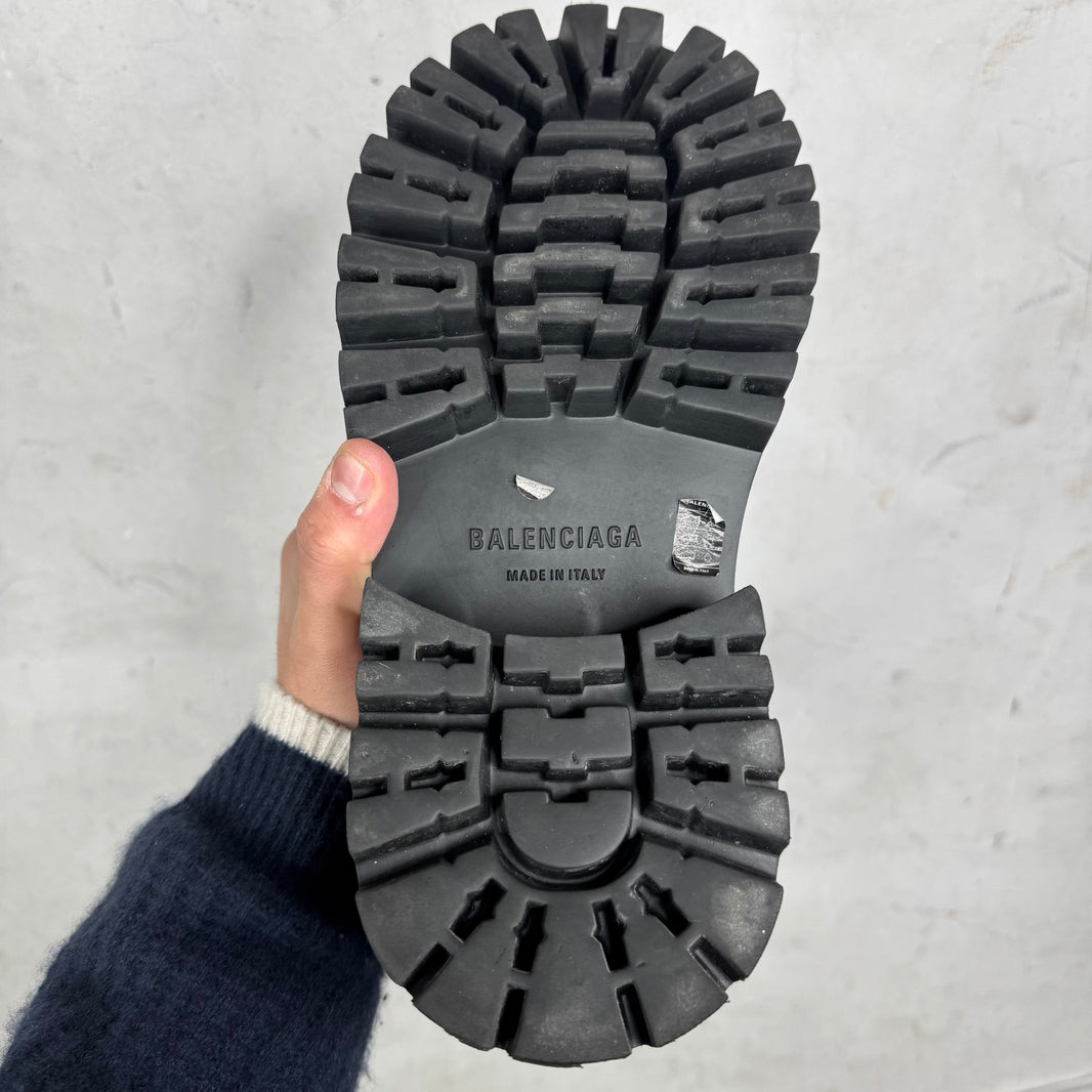 Balenciaga Leather Runway Stomper Boots