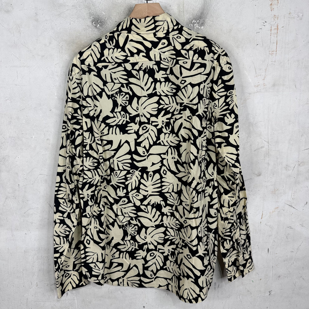Marni Black/Beige Floral LS Shirt