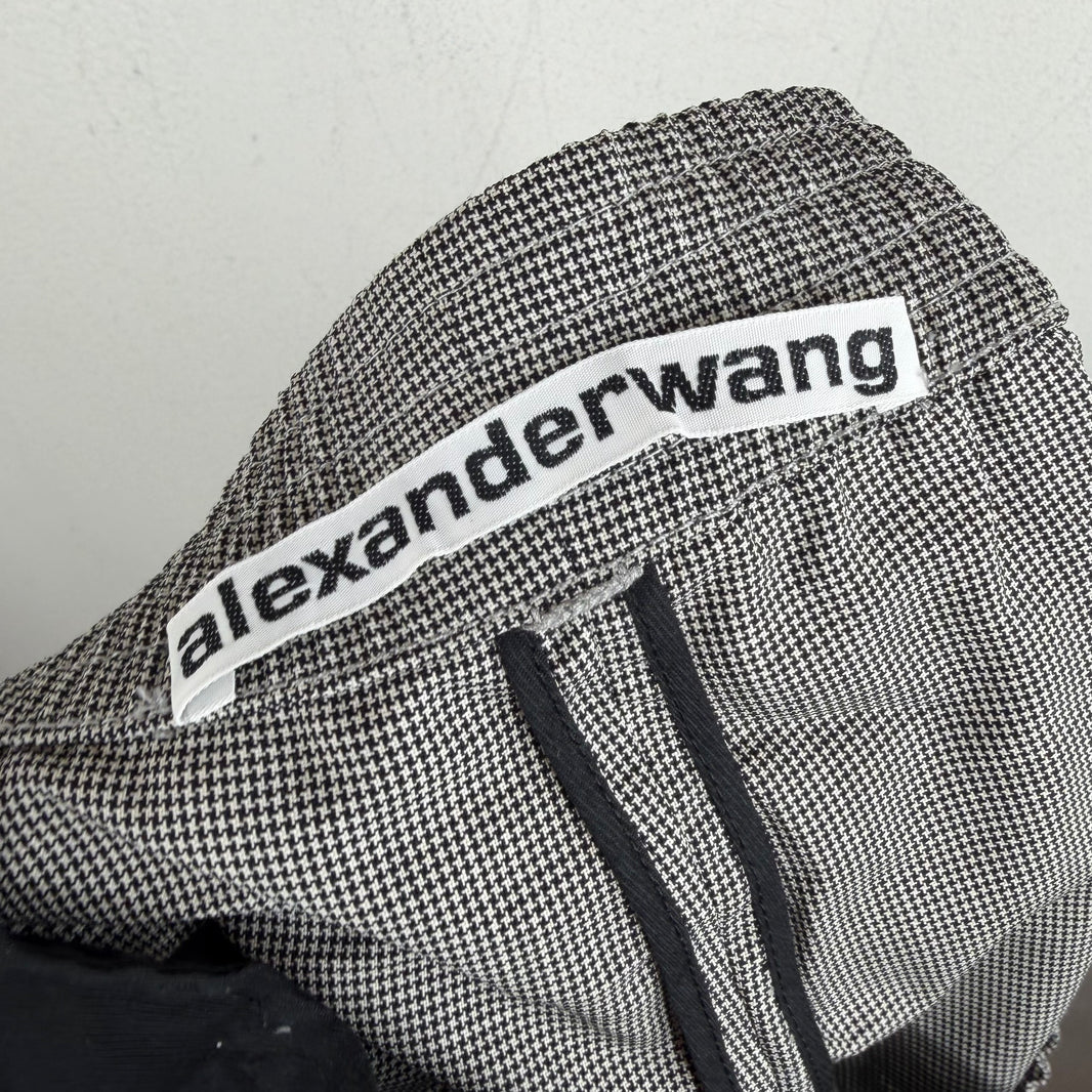 Alexander Wang Gray Plaid Shorts