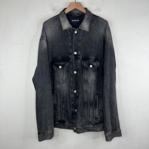 Balenciaga Sample Thin Black Wash Denim Jacket