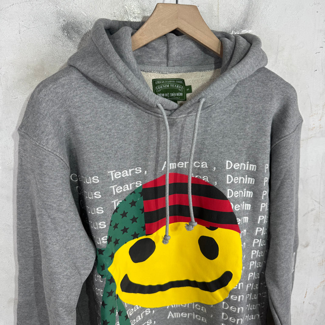 CPFM x Denim Tears Grey Smiley Hoodie