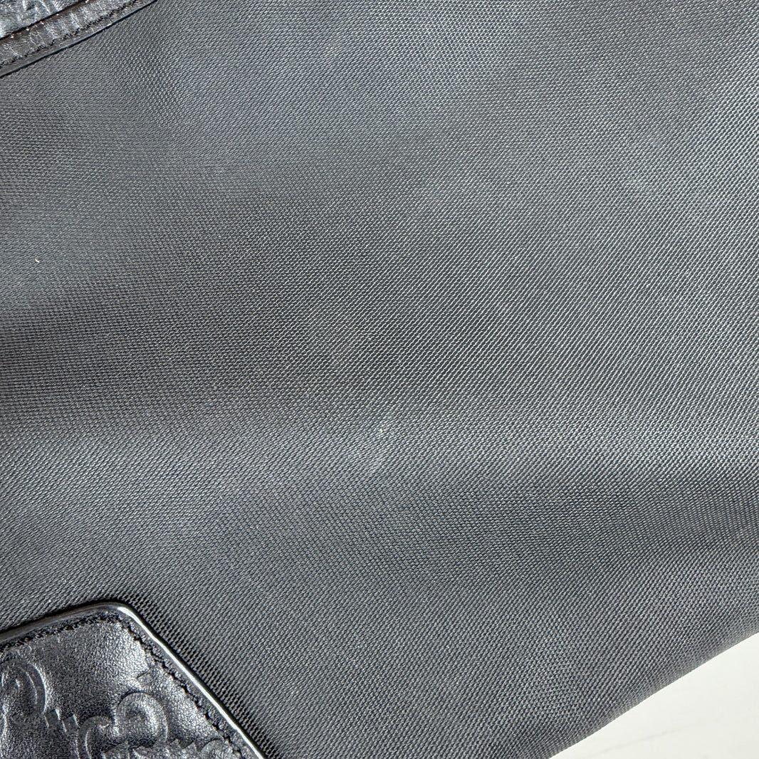 Gucci Leather Monogram Messenger Bag