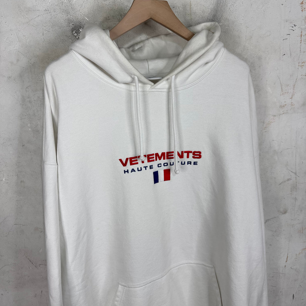 Vetements Haute Couture White Hoodie