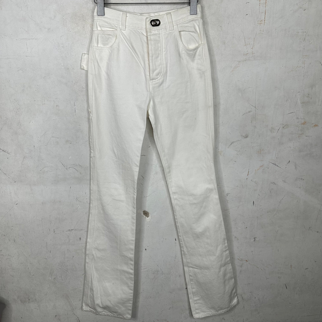 Bottega Veneta Slim White Jeans