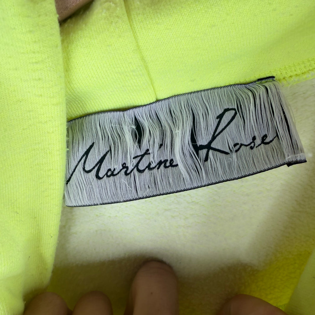 Martine Rose Neon Embroidered Back Logo Hoodie