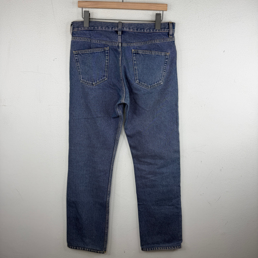 Balenciaga Tinted Blue 5 Pocket Jeans
