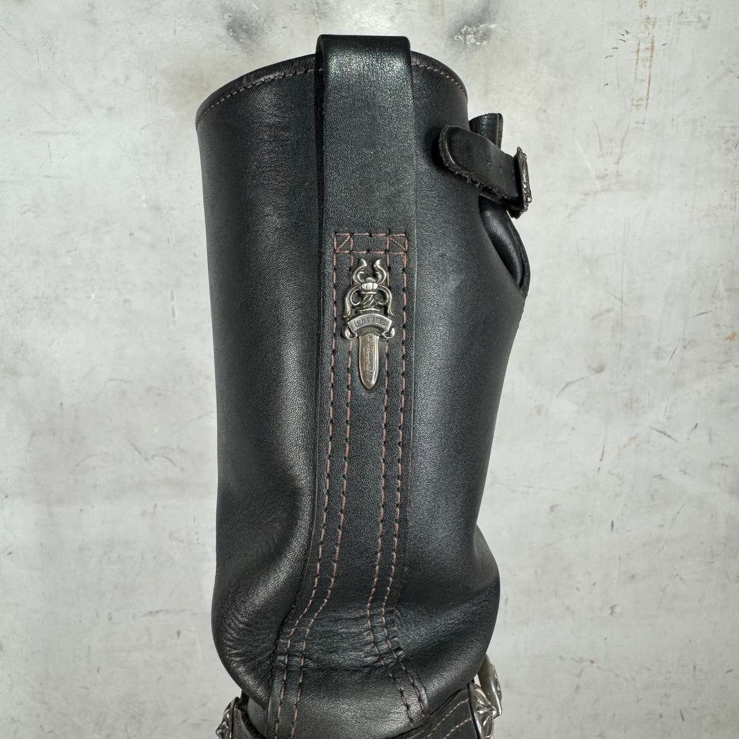 Chrome Hearts Wesco Harness Chained Engineer Boots