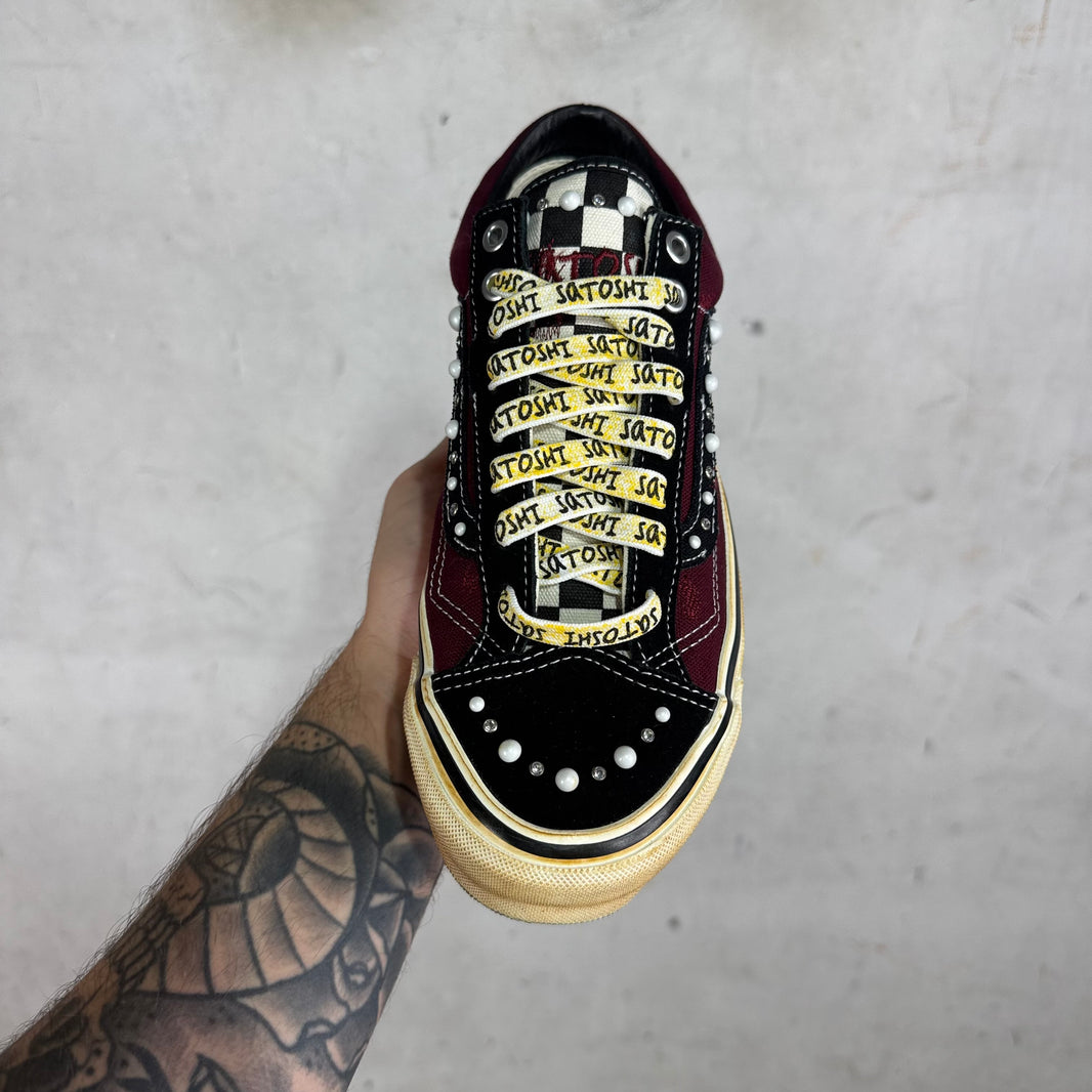 Vans x Satoshi Burgundy Pearlized Old Skools