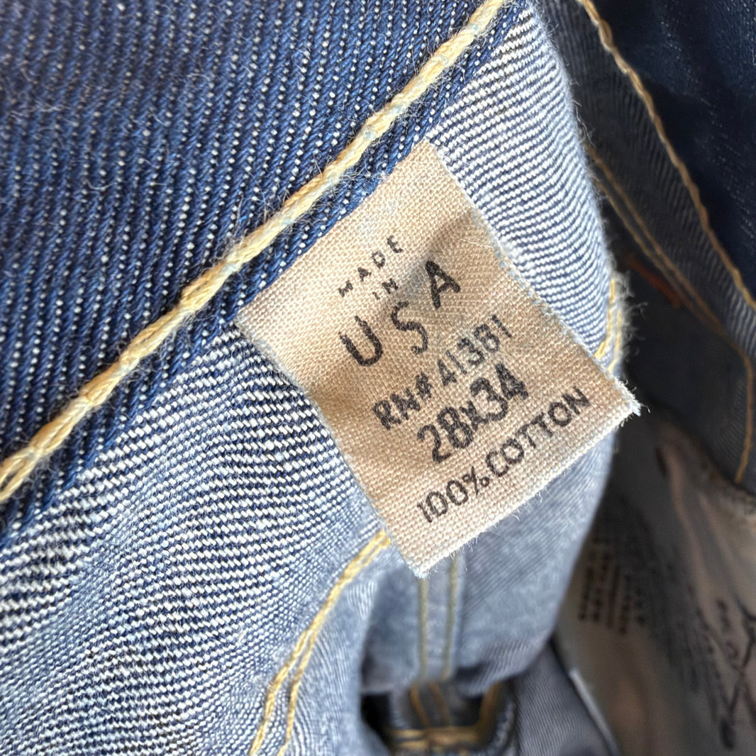 RRL Contrast Stitch Slim-Cut Jeans