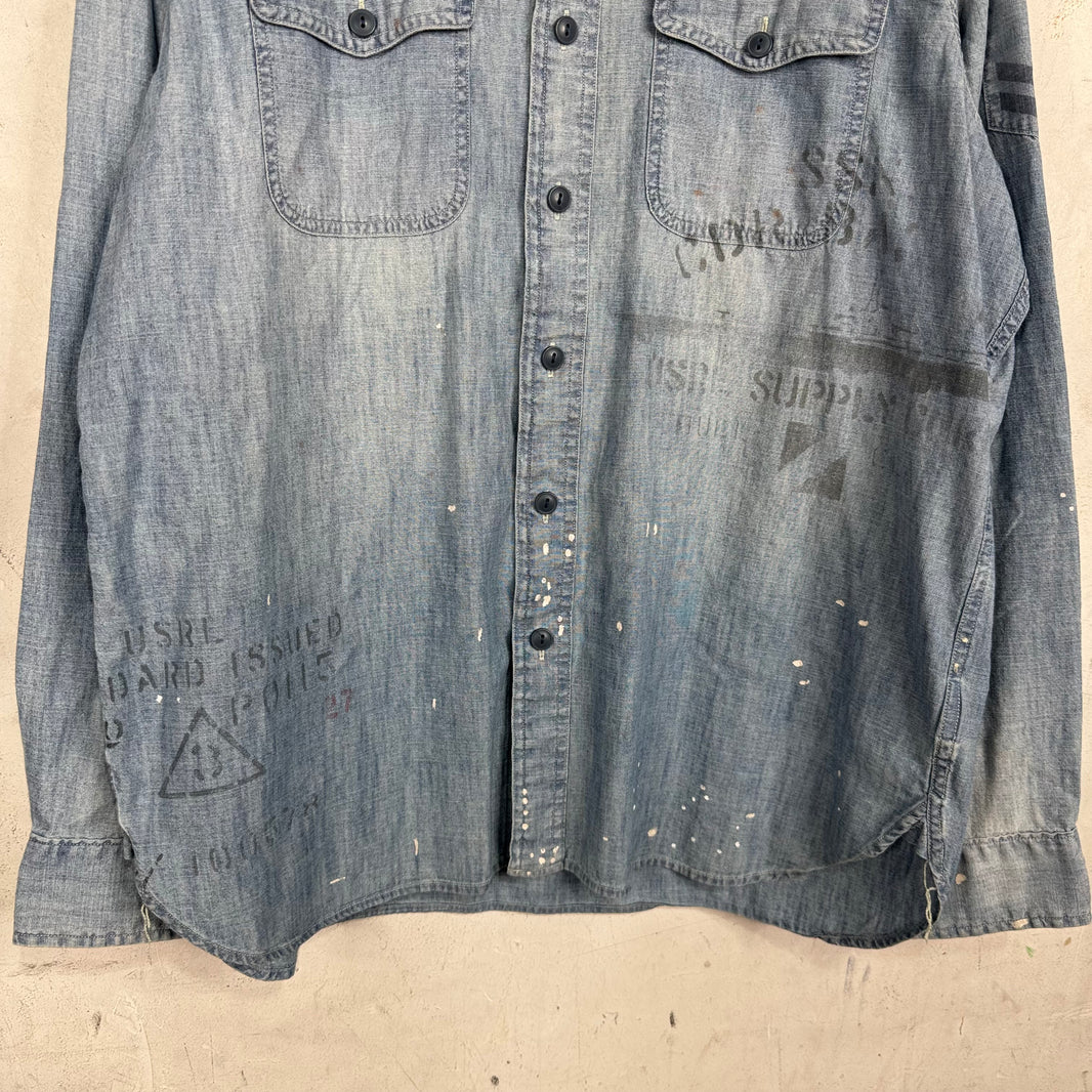Ralph Lauren Stencil Print Chambray Shirt
