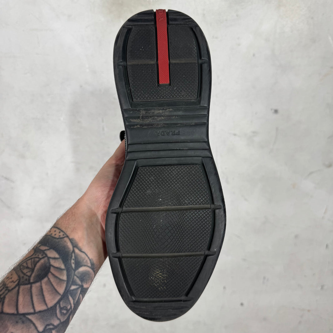 Prada Patent Triple Black High Americas Cup