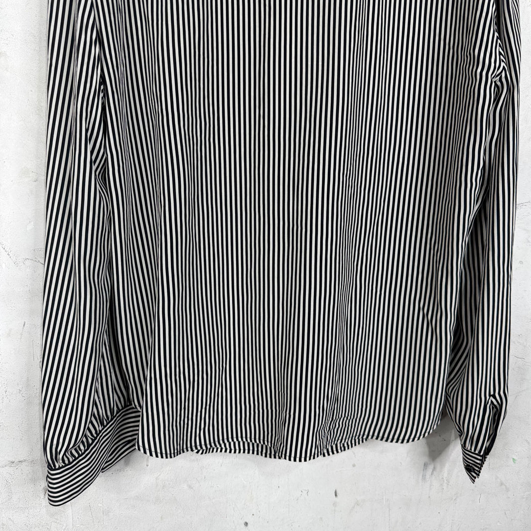 Saint Laurent Silk Pinstriped Shirt