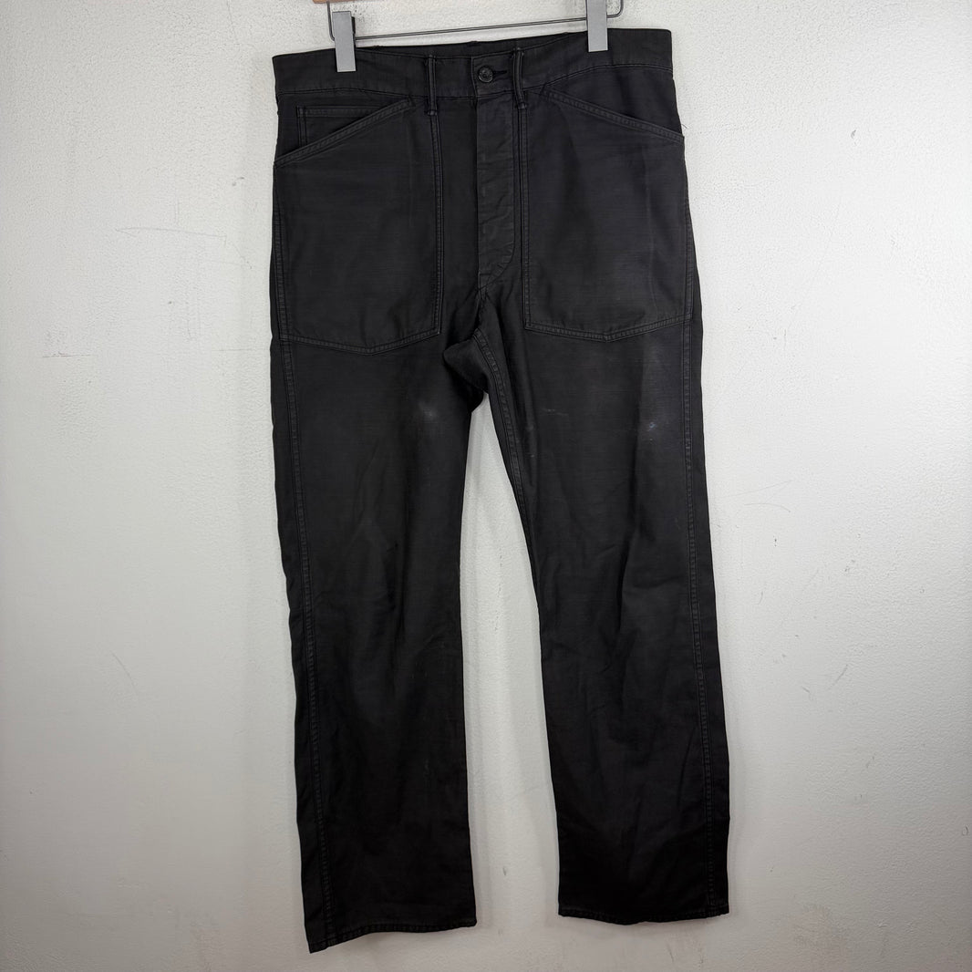 RRL Black HBT Pants