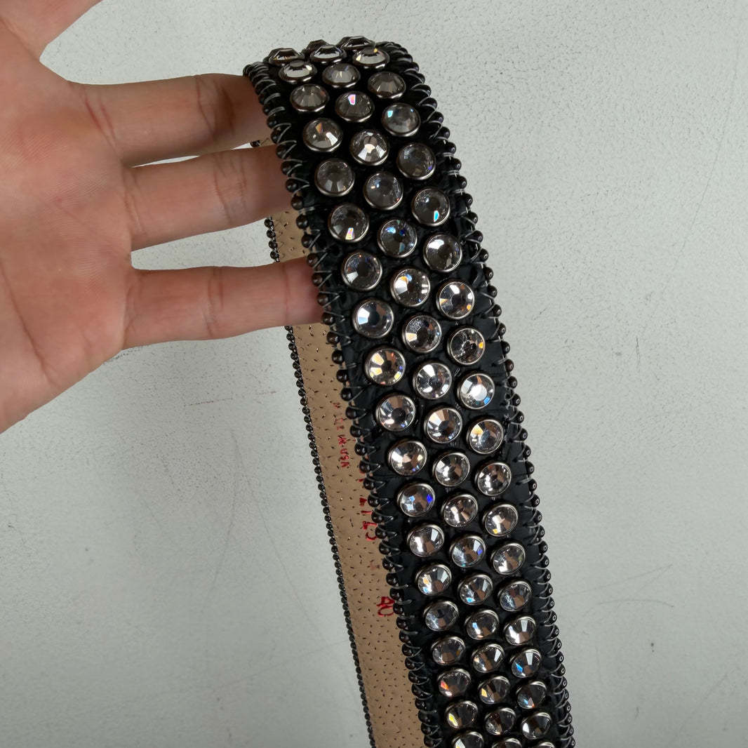 BB Simon Black Croc Belt