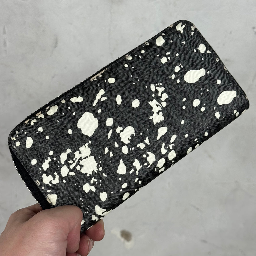 Dior Oblique Splatter Zip Wallet