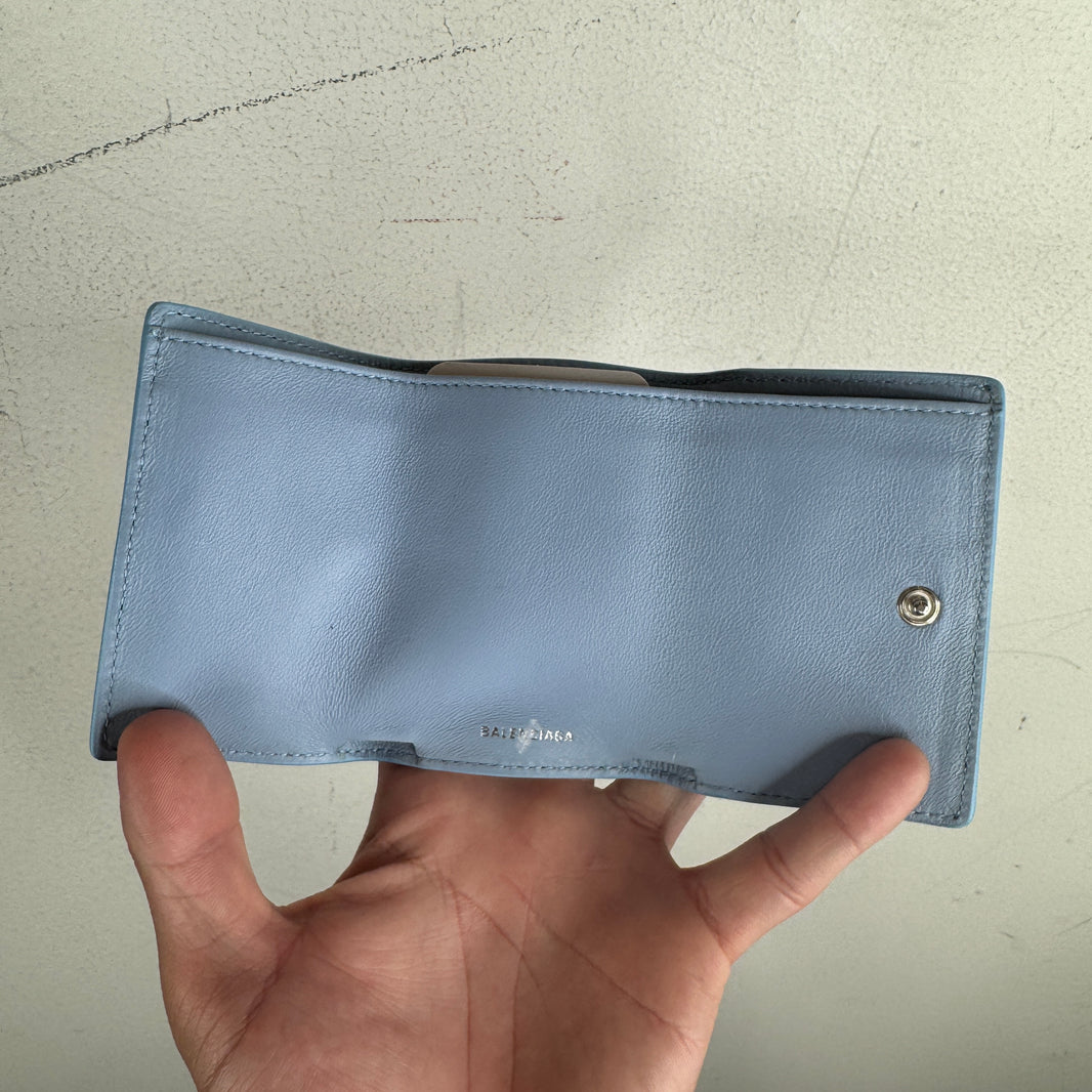 Balenciaga Clouds Papier Mini Snap Wallet