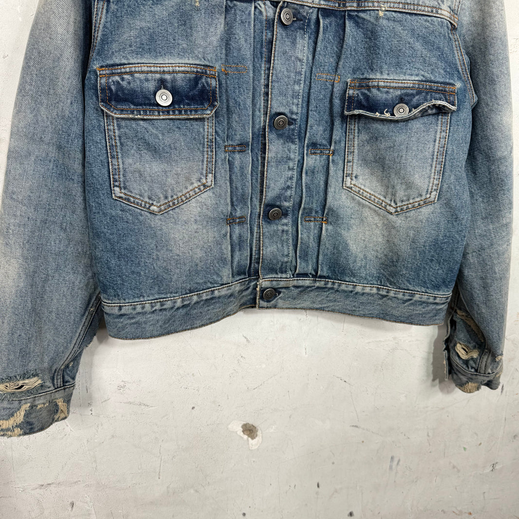 Margiela Lightwash Cropped Denim Jacket