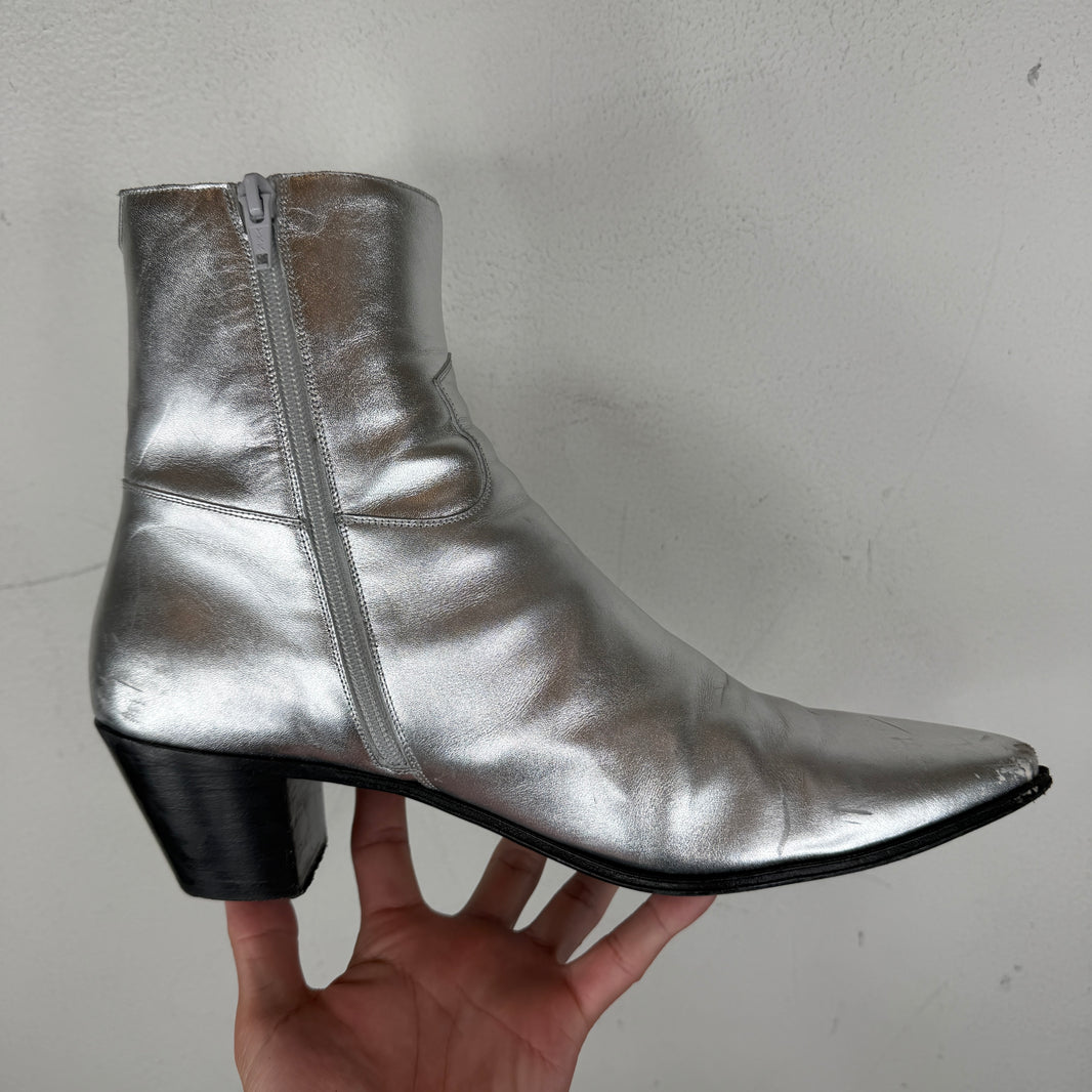 Celine Silver Jacno Boots