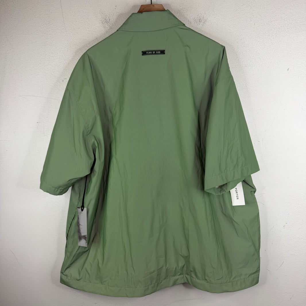 Fear of God Green 3M Reflective Snap Button S/S Shirt