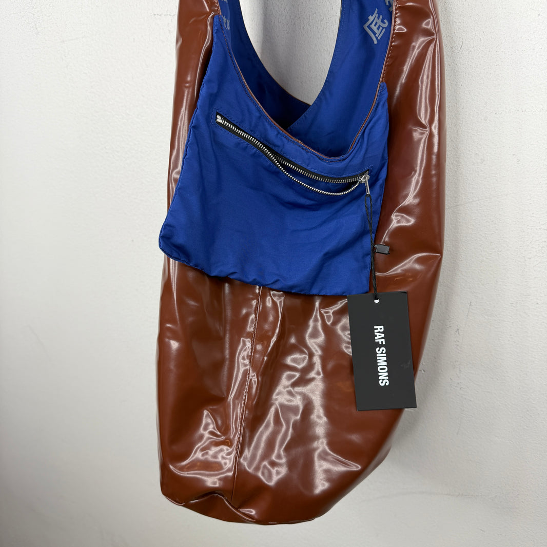Raf Simons Brown Latex Sling Bag