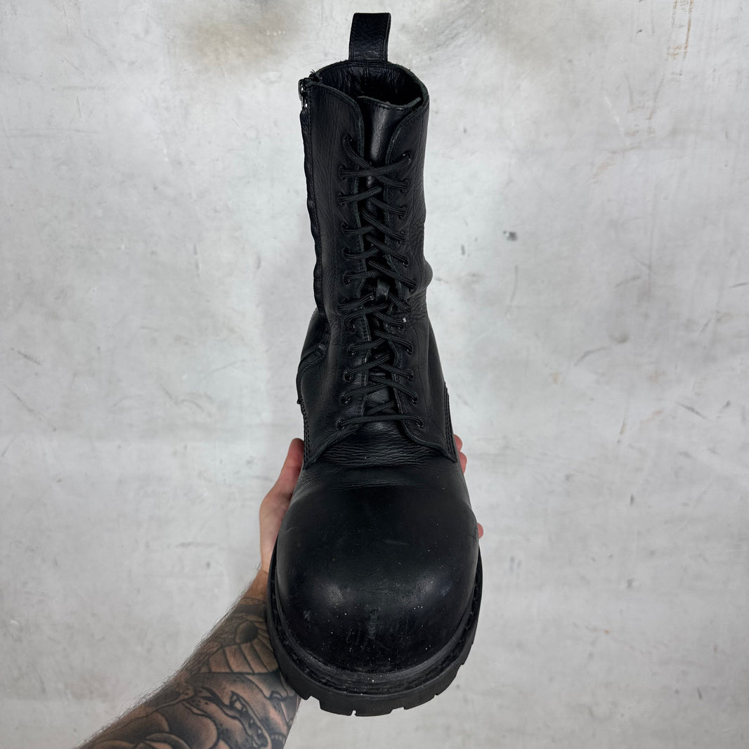 Balenciaga Smoked Leather Stomper Boots