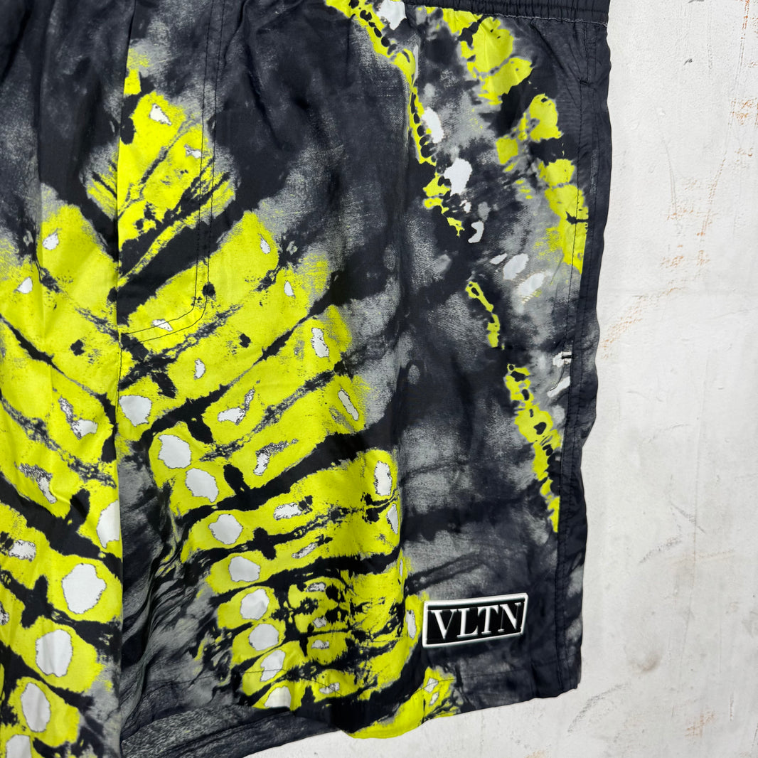 Valentino Neon Tie Dye Swim Trunks