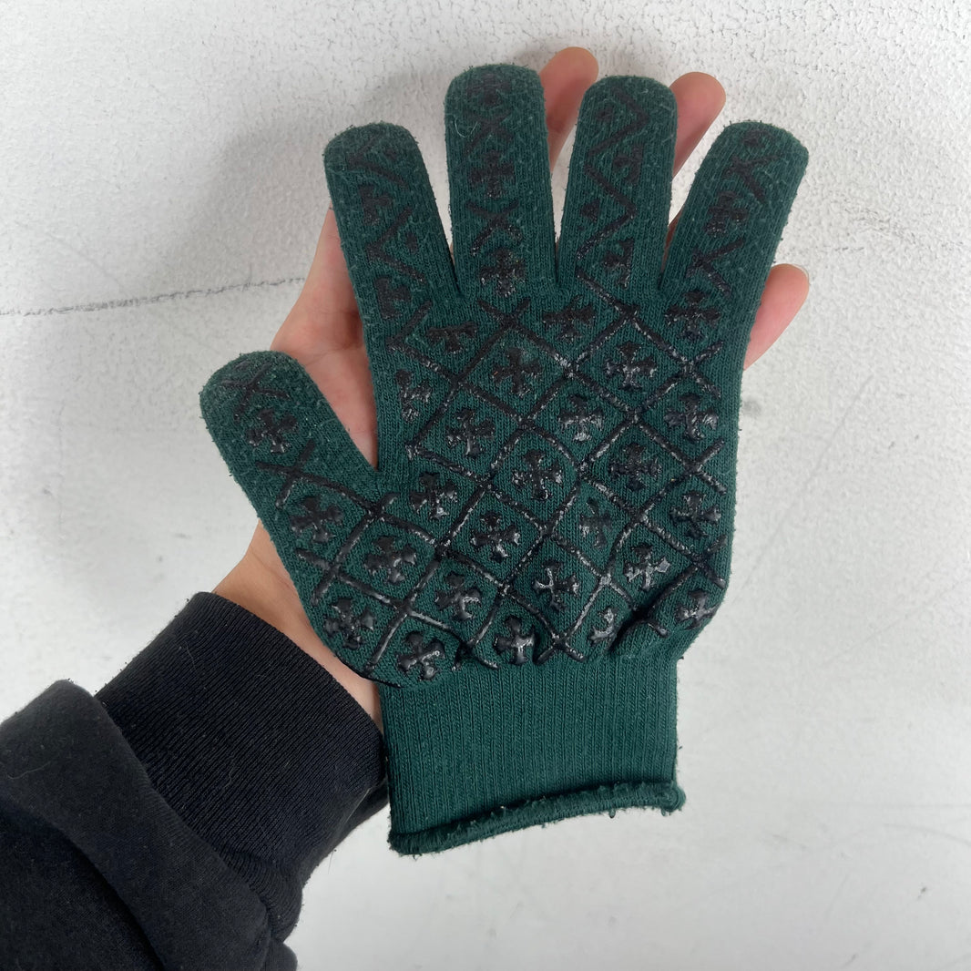 Chrome Hearts Green Work Gloves