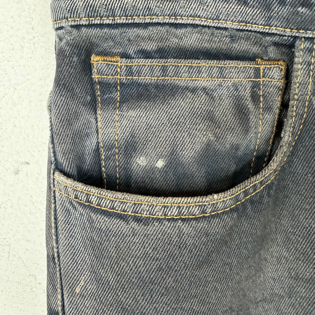 424 Black Distressed Skinny Jeans
