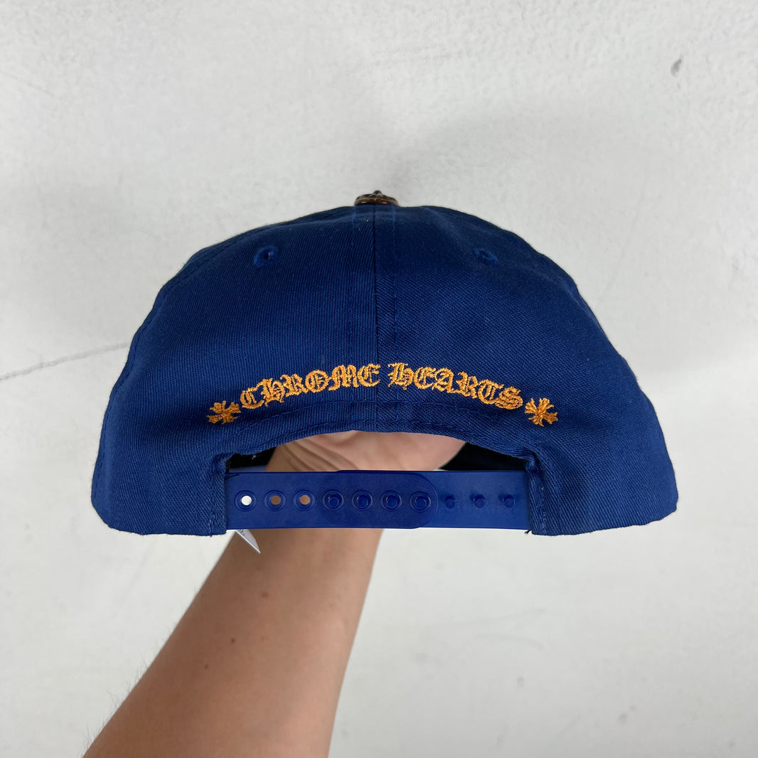Chrome Hearts Blue/Orange CH Snapback Hat