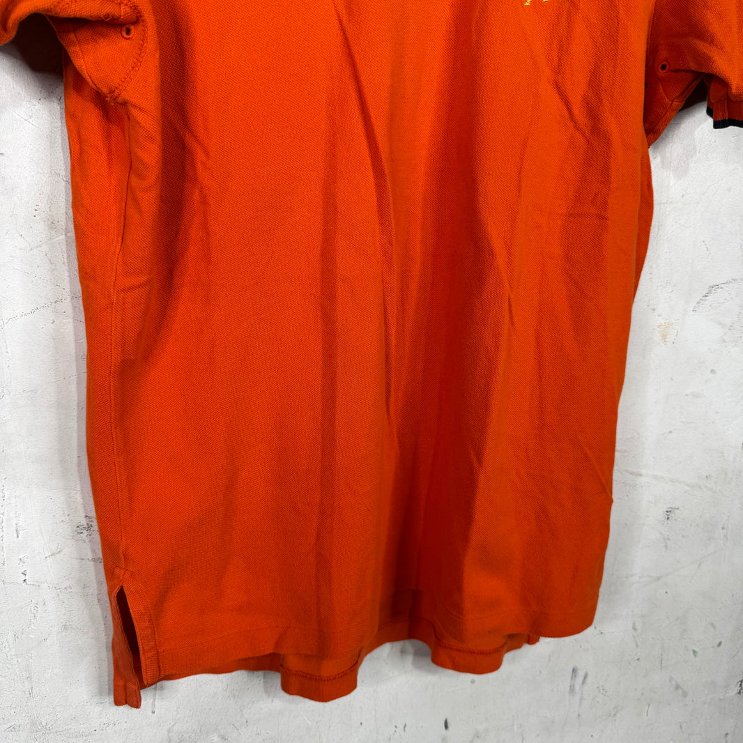 Ralph Lauren Orange Big Pony Crested Polo