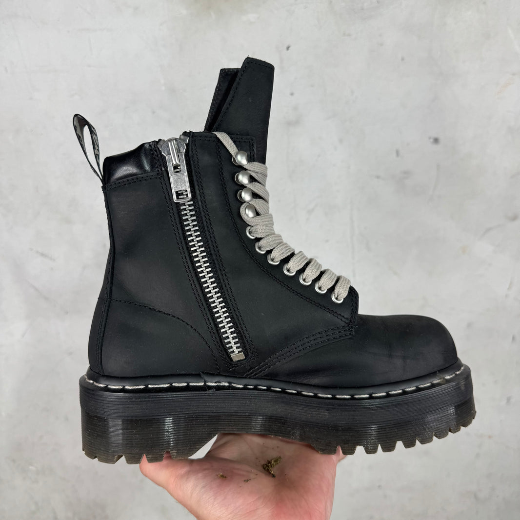 Rick Owens x Doc Marten Steel Toe Quad Boots