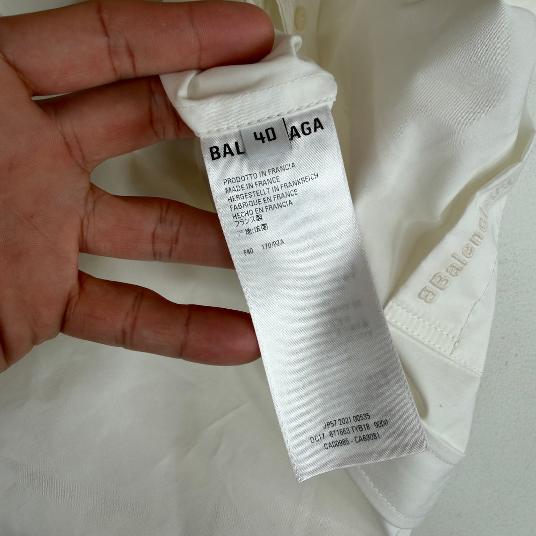 Balenciaga White Swing Shirt