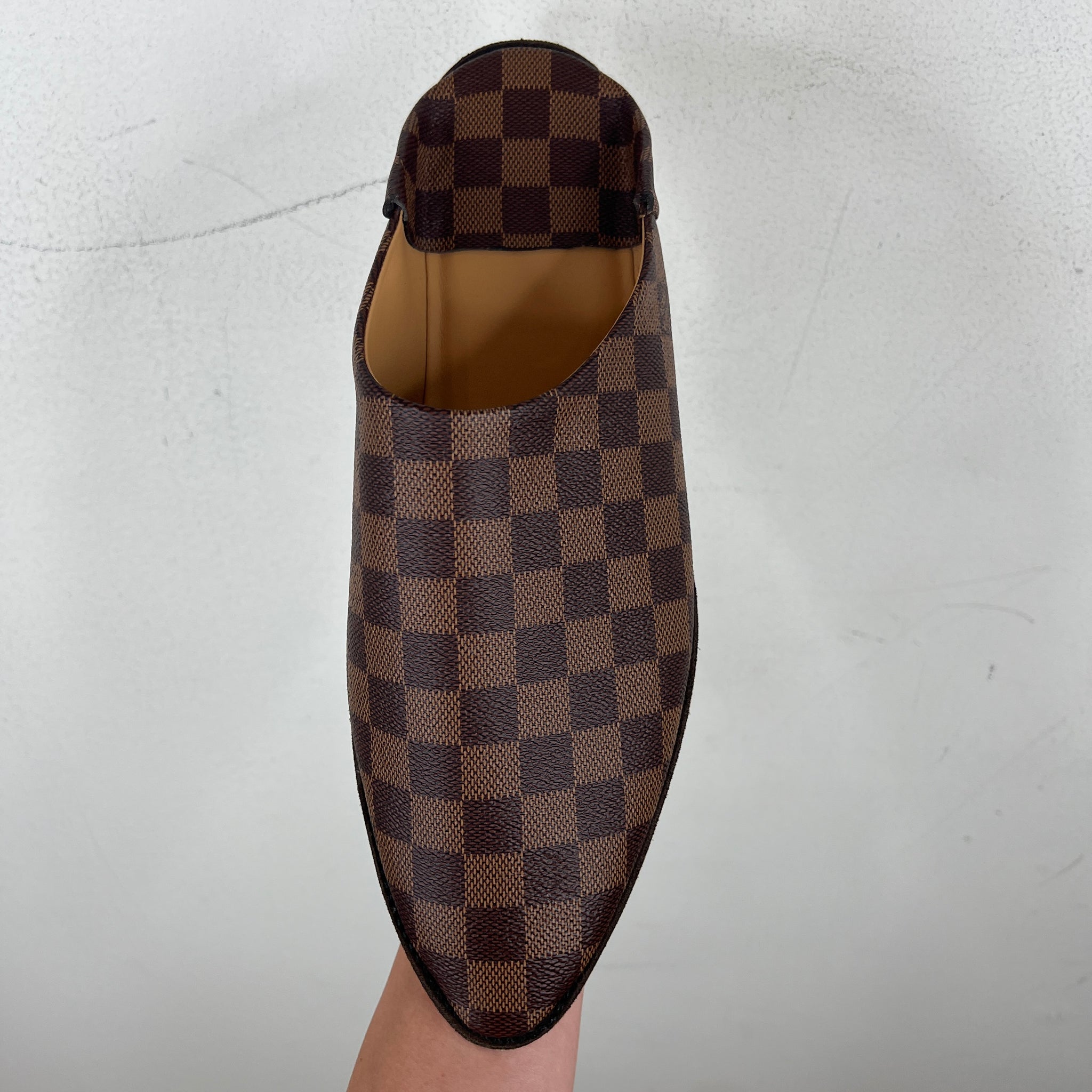 Louis Vuitton Brown Damier Pointed Slippers