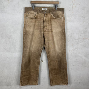 Our Legacy Printed Beige Third Cut Jeans