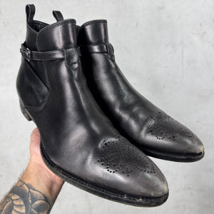 Louis Vuitton Perforated Toe Jodhpur Boots