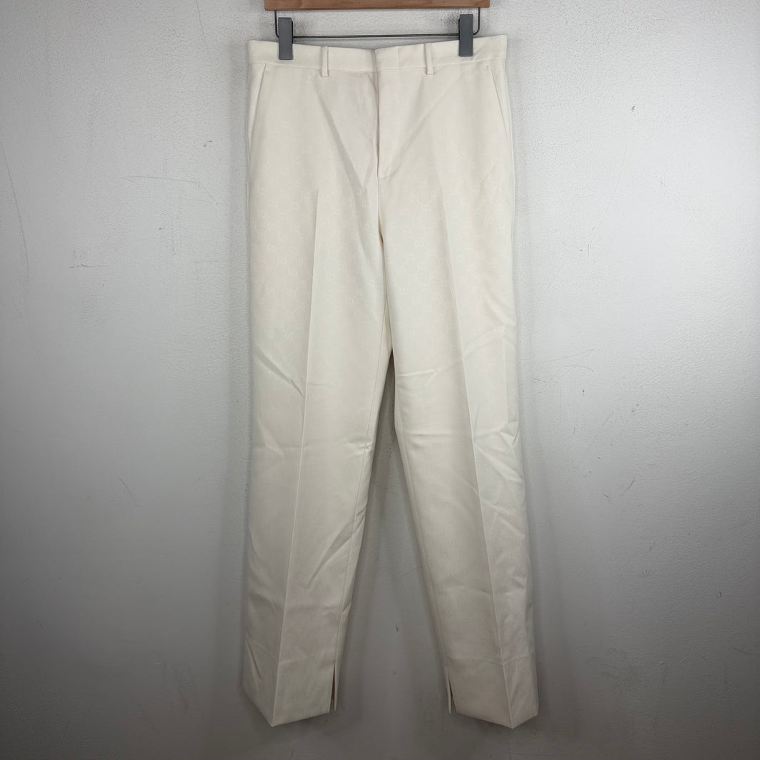 Gucci Tonal GG Monogram White Suit Set